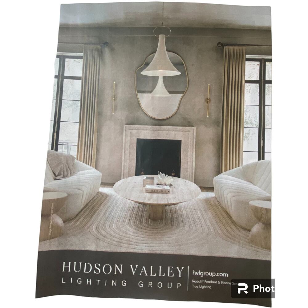 Hudson Valley Lighting Print Ad Campaign Spring 2024 8x10 Frame Ready Original
